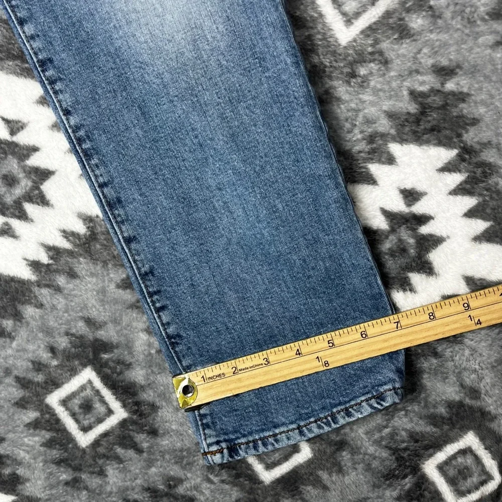 Madewell Slim Jeans Mens 34x32 Light Wash Denim Pants 5 Pocket Stretch Whiskers